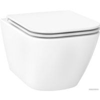 Wellsee Pure BY Wellsee RimFree 182602001 (чаша, пневмокрышка, глянцевый белый)