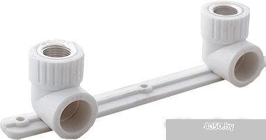 РосТурПласт Угольник ПП комбинированный под смеситель ВР (серый) 20х1/2&quot