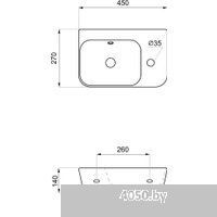 Lavinia Boho Bathroom Sink Slim 33311062