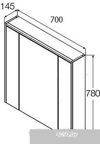 Roca Шкаф с зеркалом Roca ZRU9302969