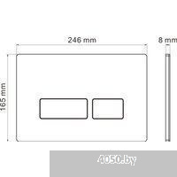 Roxen Antares в комплекте с инсталляцией Attach 5 в 1 967059 (кнопка: хром матовый)