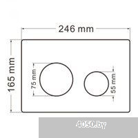 Abber Bequem AC1100MB-AC0105-AC0121MB (с кнопкой смыва)