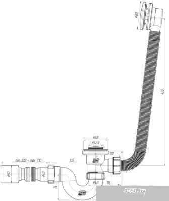 Сифон Ани Пласт EC155S