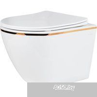 Roxen Antares Gold в комплекте с инсталляцией StounFix Dual Fresh 6 в 1 968460 (кнопка: брашированно