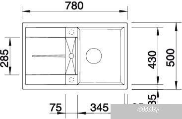 Кухонная мойка Blanco METRA 45 S (белый) [513028]