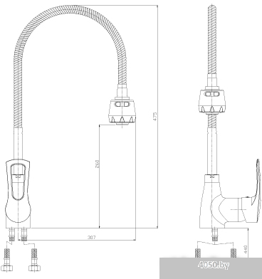 Смеситель Rossinka Silvermix T40-26