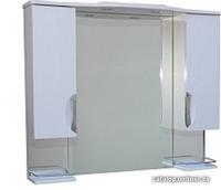 СанитаМебель Шкаф с зеркалом Камелия-14.45 Д3 (Белый)