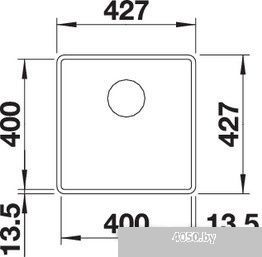 Кухонная мойка Blanco Subline 400-F 525988 (черный)