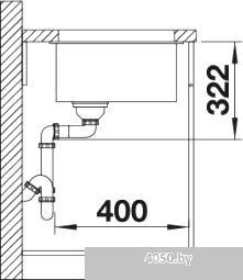 Кухонная мойка Blanco Subline 700-U Level (антрацит) [518390]