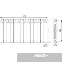Теплоприбор БР1 500/90 (14 секций)