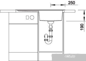 Кухонная мойка Blanco Zenar 45 S (левая, белый)