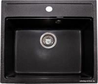 Кухонная мойка GranAlliance G-21 (черный, без сифона)