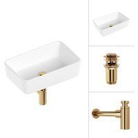 Lauter 21674A + клапан 21190G + сифон 21635G (золото)