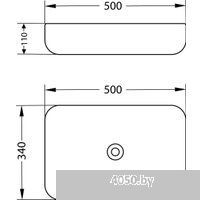 Lauter 21487-50 + клапан 21190W + сифон 21635W (белый матовый)