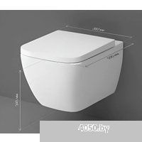 AM.PM Master Fit IS100201.901701 (белый глянцевый, с кнопкой смыва)