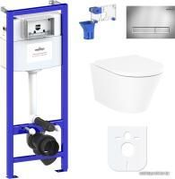 Унитаз Lavinia Boho Biore Compacto Rimless 7 в 1 87040086 (хром пластик)