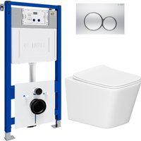 Lauter Square 214903 с кнопкой 219703E (круглая, сатин)