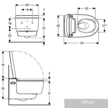 Унитаз Geberit AquaClean Mera Comfort [146.214.21.1]