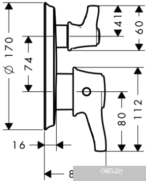 Смеситель Hansgrohe Ecostat Classic 15753000