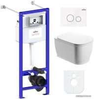 Унитаз Lavinia Boho Relfix Bell Pro Rimless 6 в 1 77050131 (белое стекло)