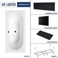 Lauter Ava 180 21208080 (с каркасом, черным подголов, черным лицевым и торцевым экраном)