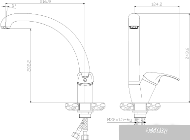 Смеситель Rossinka Silvermix Y35-23U