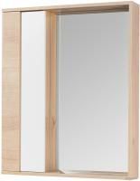 Акватон Шкаф с зеркалом Бостон 60 1A240202BN010 (белый/дуб эврика)