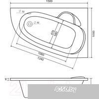 Lauter Valencia 150x100 2102150R (с ножками и лицевым экраном)