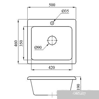 БелЭворс Mini (белый, без сифона)