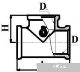 Цветлит Тройник прямой DN25