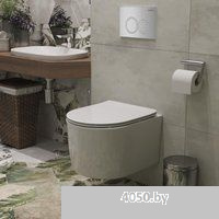 Roxen Simple Compact в комплекте с инсталляцией StounFix Dual Fresh 6 в 1 966133 (кнопка: серый бето