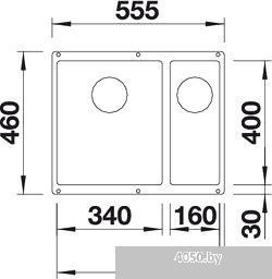 Кухонная мойка Blanco Subline 340/160-U (жасмин, левая) [513791]