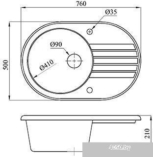БелЭворс Rondo L (черный, без сифона)