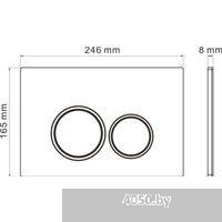 Roxen Antares в комплекте с инсталляцией Attach 5 в 1 966921 (кнопка: серый бетон)