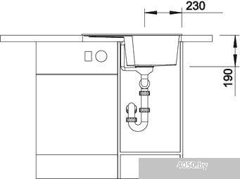Кухонная мойка Blanco Zia 40 S (темная скала) [518932]