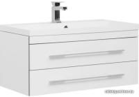 Aquanet Тумба Верона New 90 00212866 с умывальником Нота New 90 (белый)