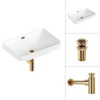 Lauter 21441B + клапан 21190G + сифон 21635G (золото)