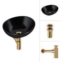 Lauter 21652-A + клапан 21190G + сифон 21635G (золото)