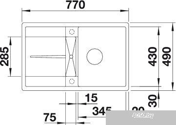 Кухонная мойка Blanco Metra 45 S-F (белый) [519083]