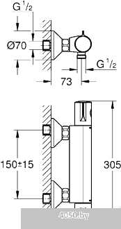 Смеситель Grohe Grohtherm 800 34558000