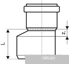 Ostendorf переход эксцентрический (редукция) KGR 160/110