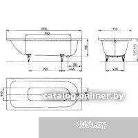 Kaldewei Saniform Plus 373-1 170x75 112600013001 (easy-clean)