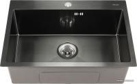 Кухонная мойка Melana ProfLine D6545HB (сатин графит, глубина 22 см, сталь 3 мм)