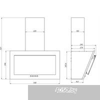 Elikor Коралл 60П-430-К3Д 266400 (белый/белое стекло)