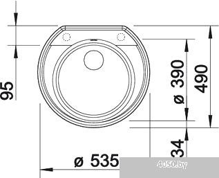 Кухонная мойка Blanco Rondoval 45 (кофе) [515676]