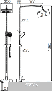 Душевая система Bravat Opal F9 F9125183CP-A