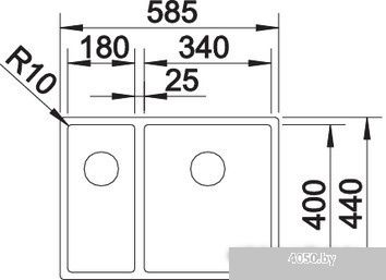 Кухонная мойка Blanco Claron 340/180-U (полированная, левая)