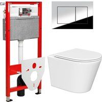 Lauter Longer 2110822 + TECE Kit 9400412 с кнопкой (хром)