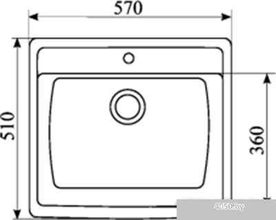 Кухонная мойка Elegrum ES-11 (308)