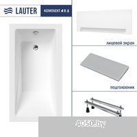 Lauter Estelle 130х70 21206030 (с ножками, серым подголовником и белым лицевым экраном)